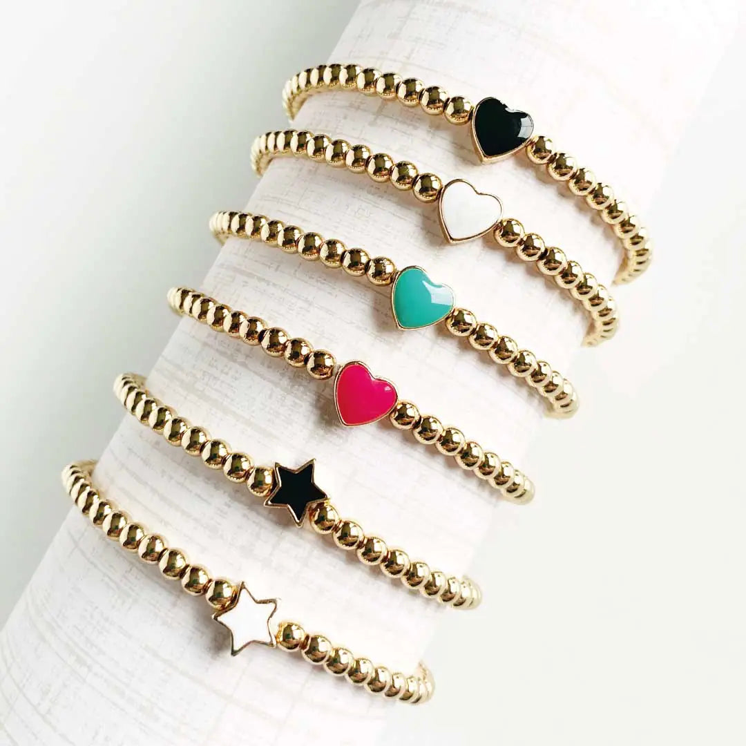 Chic Heart Charm Bracelet