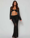 Elegance Cutout Skirt Set