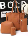 Chic Large Leather Shoulder Bag