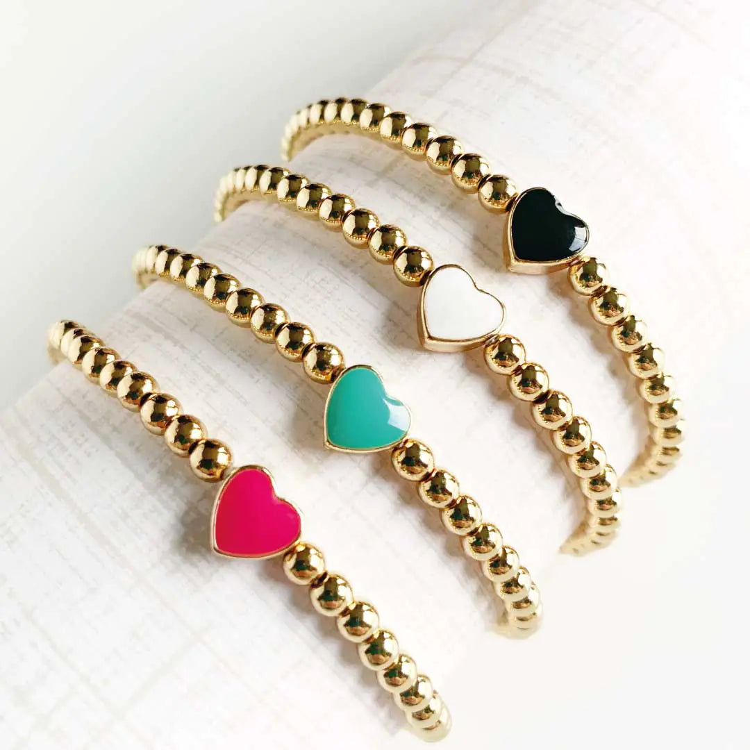 Chic Heart Charm Bracelet