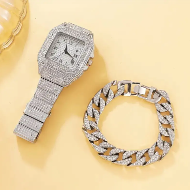 Glamorous Women's Diamond Watch Set