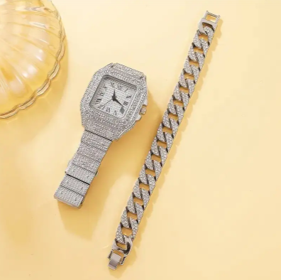 Glamorous Women's Diamond Watch Set