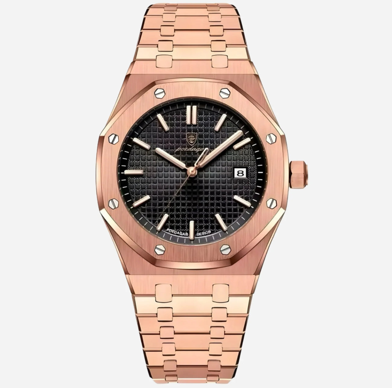 AquaRose-Gold Watch 316L Stainless Waterproof