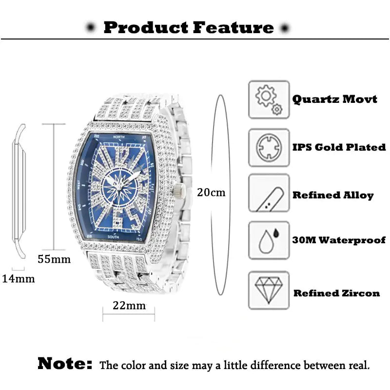 Crystal Edge Men’s Watch