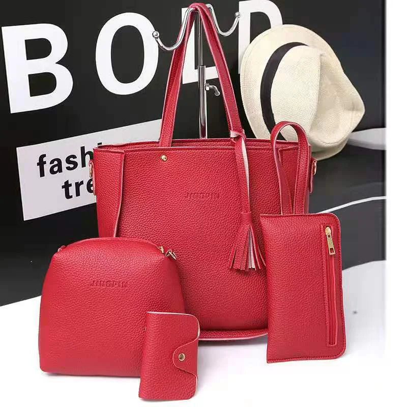 Chic Large Leather Shoulder Bag