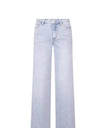 High-Waist Wide-Leg Straight Jeans