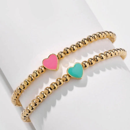 Chic Heart Charm Bracelet