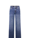 High-Waist Wide-Leg Straight Jeans