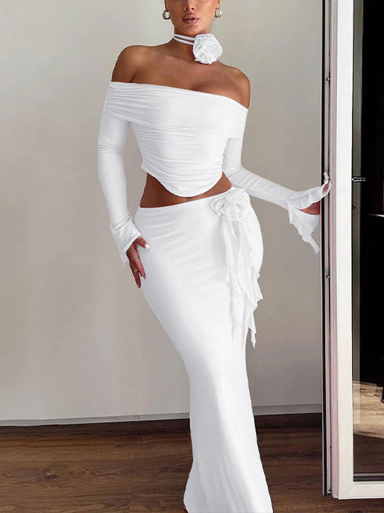 Elegant Flow Skirt Set