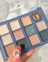 12-Color Matte and Shiny Eyeshadow Palette